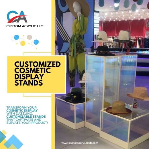acrylic cosmetic display stands