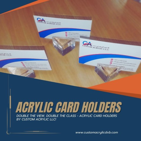 acrylic card holder
