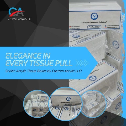 customized acrylic tissue boxes