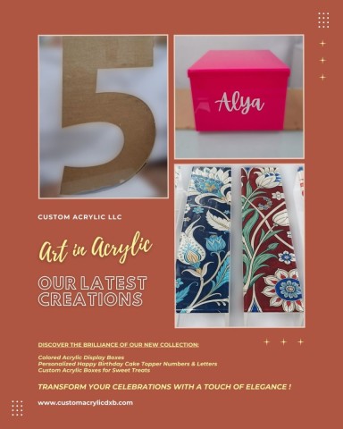 our latest acrylic creations