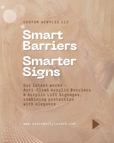 acrylic barriers lift signages