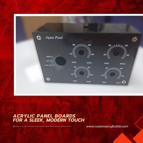 acrylic control panel board box