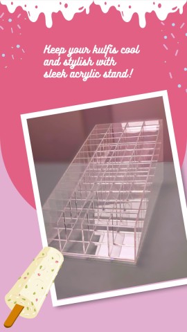 acrylic ice cream display boxes and kulfi stands
