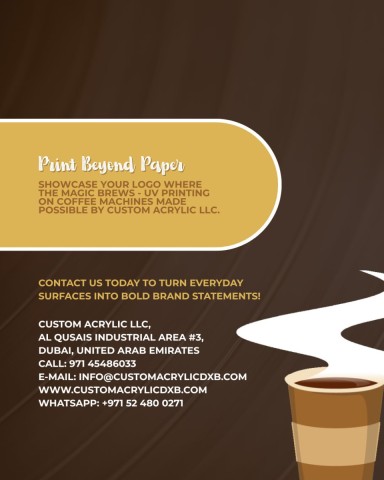 uv printing on coffee machines