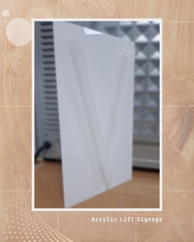 acrylic barriers lift signages
