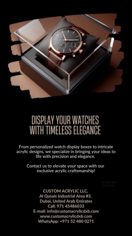 acrylic display box with lid