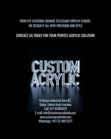 customized acrylic products