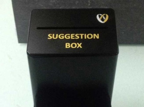 suggestion boxes