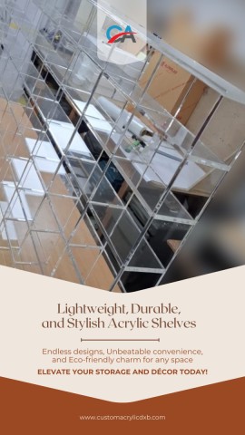 acrylic shelves