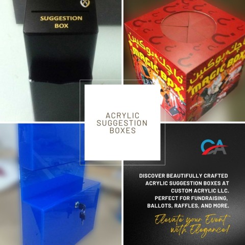 acrylic suggestion boxes