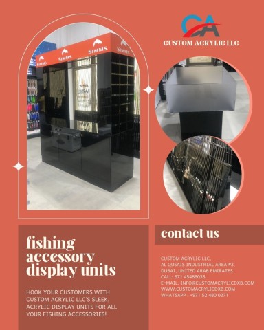 custom acrylic fishing display