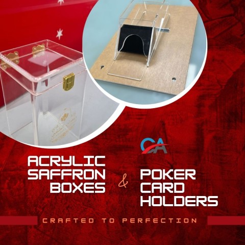 saffron box and poker card holders
